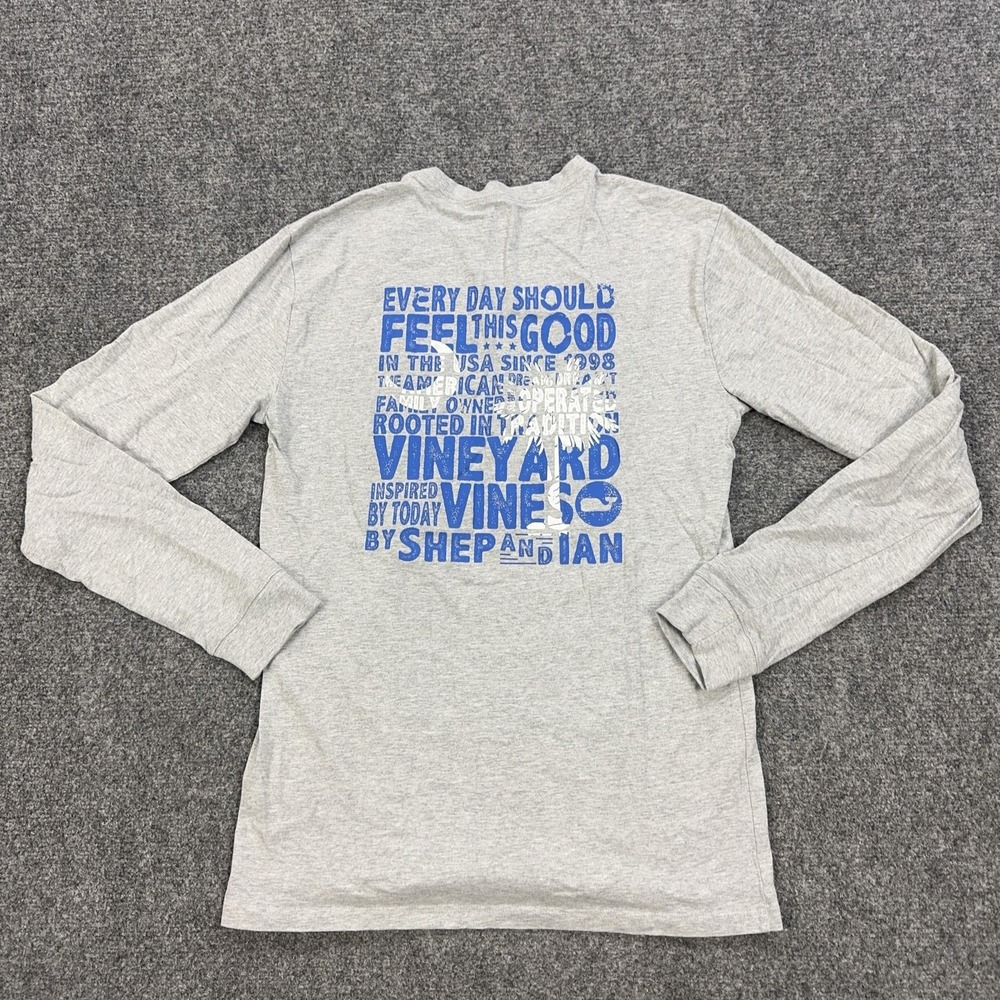 Vineyard Vines Shirt Mens XS Gray South Carolina Whale Long Sleeve Tagless